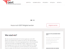 Tablet Screenshot of oevt.co.at